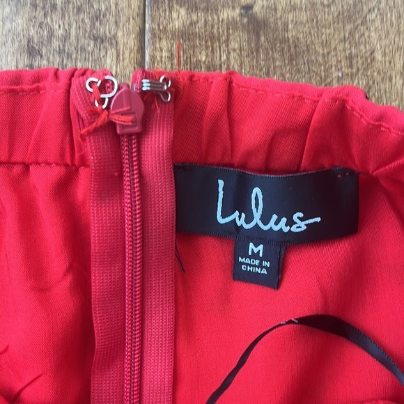 Lulus Nectar Red Print Strapless Tie-Front
Jumpsuit Size M - Picture 14 of 15